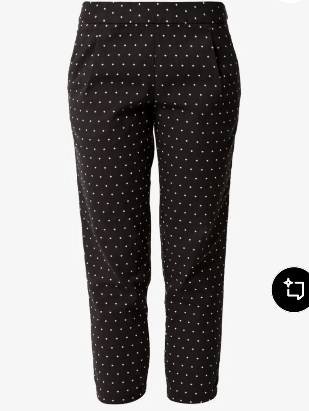 Nike NWT Golf Tour Performance Pants Wmns 6 Dri Fit Black Dots Pockets Cropped